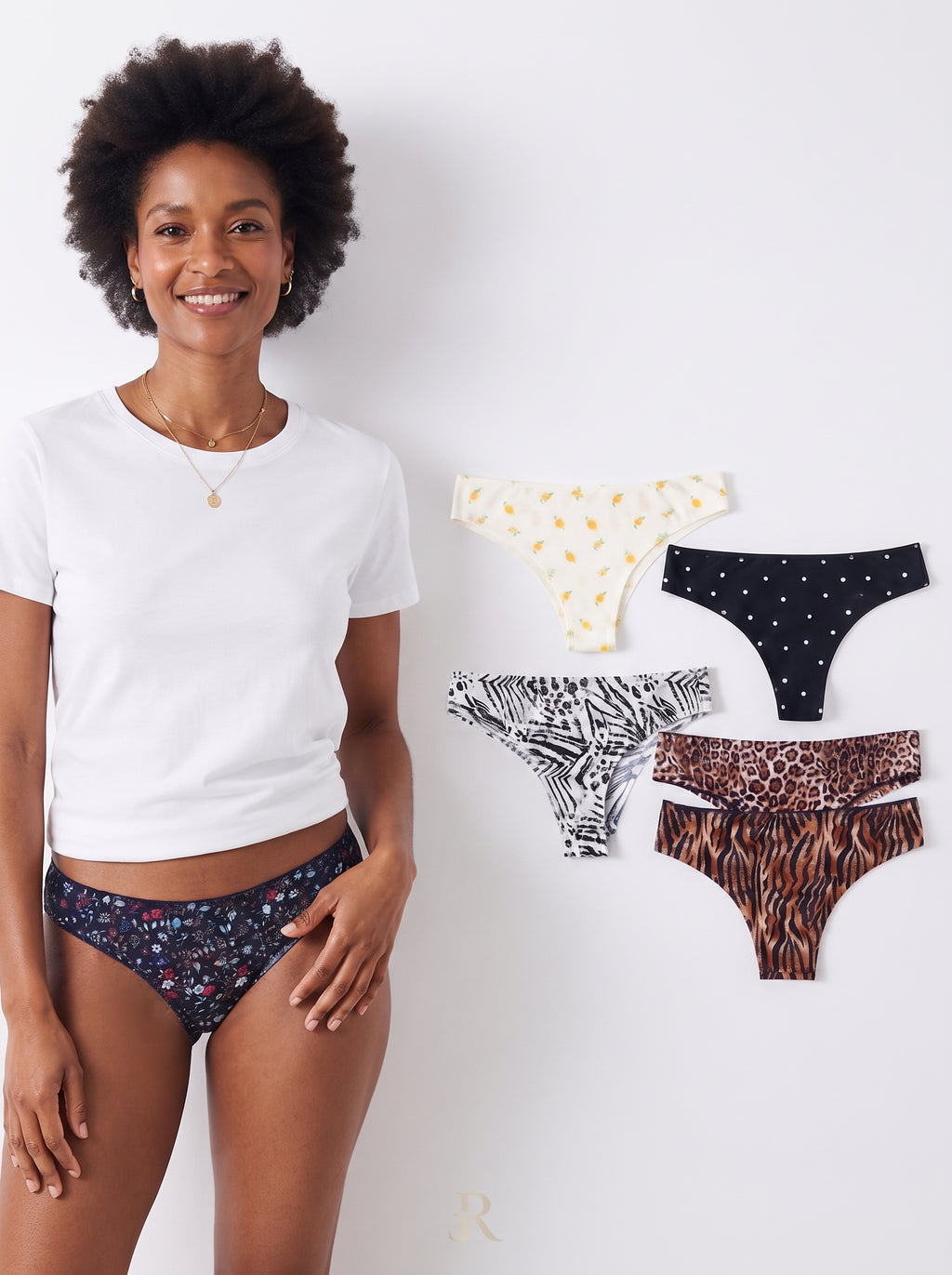 6 pièces de sous-culottes féminins